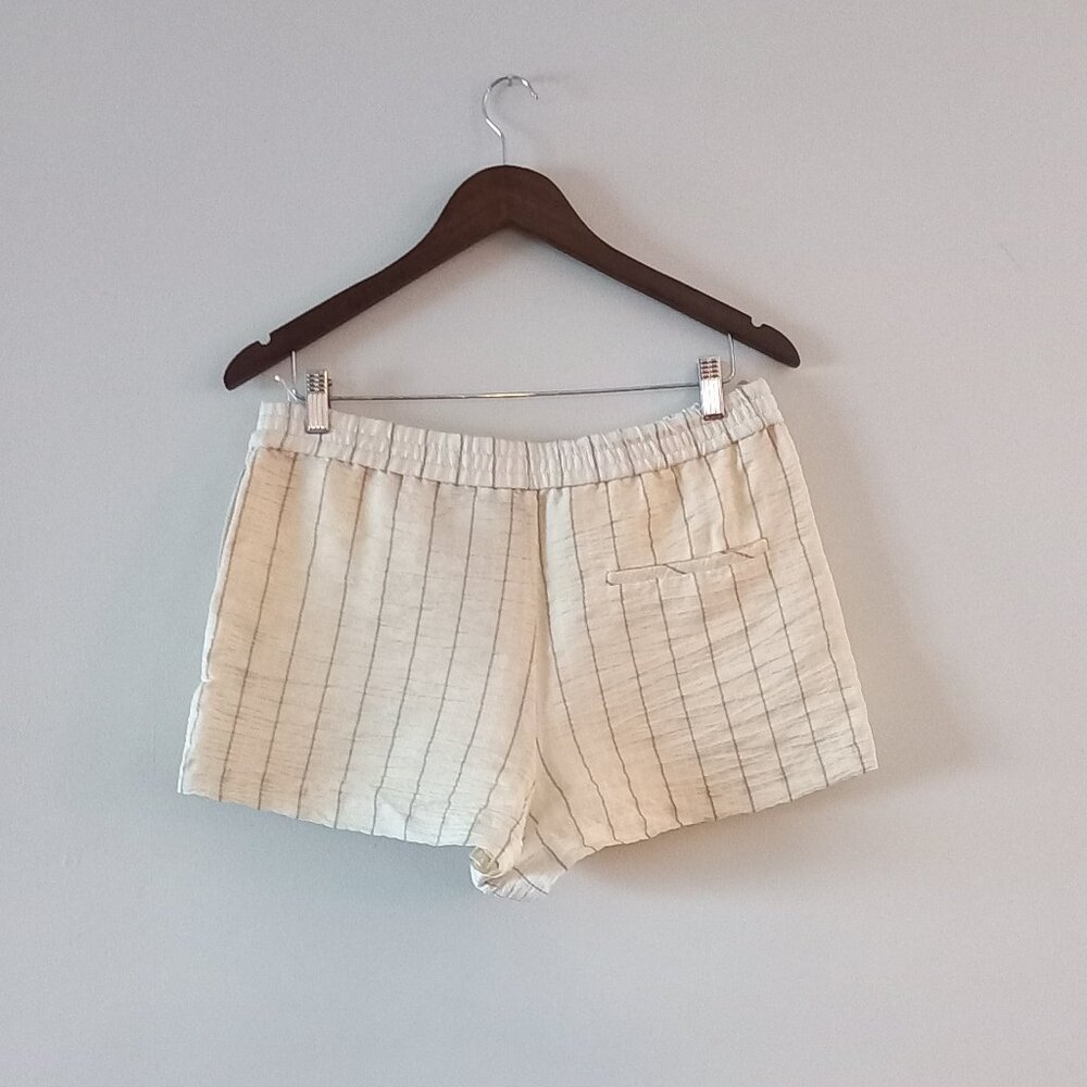 ZARA NWT cream striped shorts - Picture 7 of 10